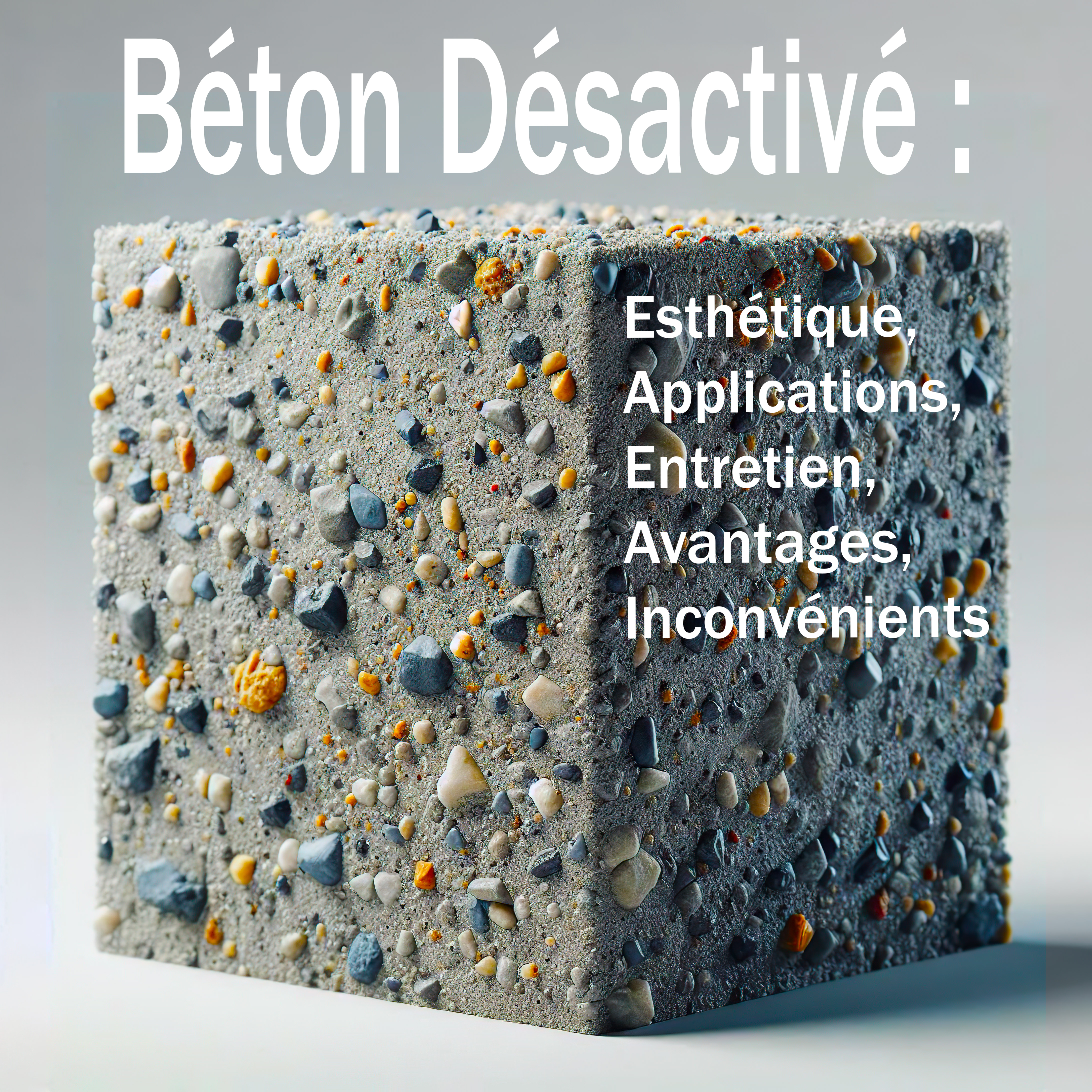 Découvrez le béton désactivé, un matériau décoratif idéal pour les projets d'aménagement extérieur. Explorez ses caractéristiques uniques, le processus de fabrication, ses avantages et inconvénients.