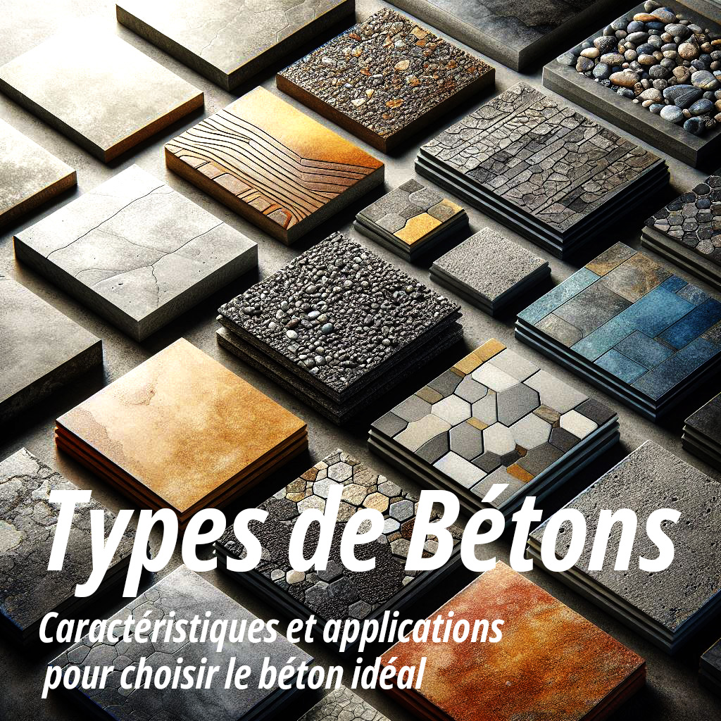 Explorez les différents types de bétons, leurs caractéristiques et applications pour choisir le béton idéal. Découvrez le béton armé, le béton fibré, le béton autoplaçant et les bétons décoratifs pour répondre parfaitement aux exigences de votre projet de construction.