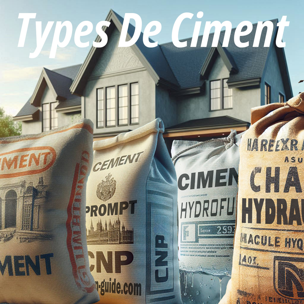 Types de ciment.