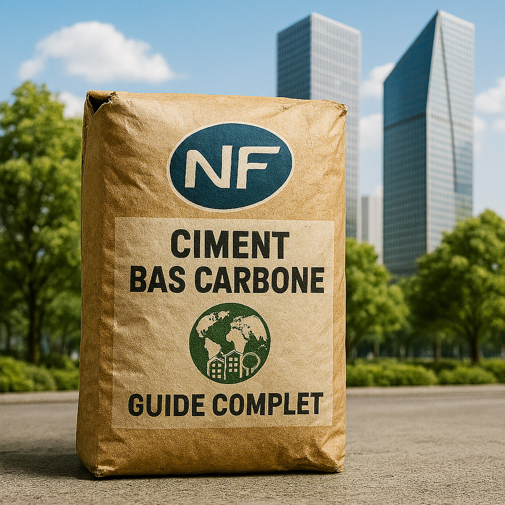 Le guide complet du ciment bas carbone : définition, familles (CEM II/C-M, CEM VI, LC3), compositions, performances, ACV, empreinte carbone, usages et conseils de prescription.