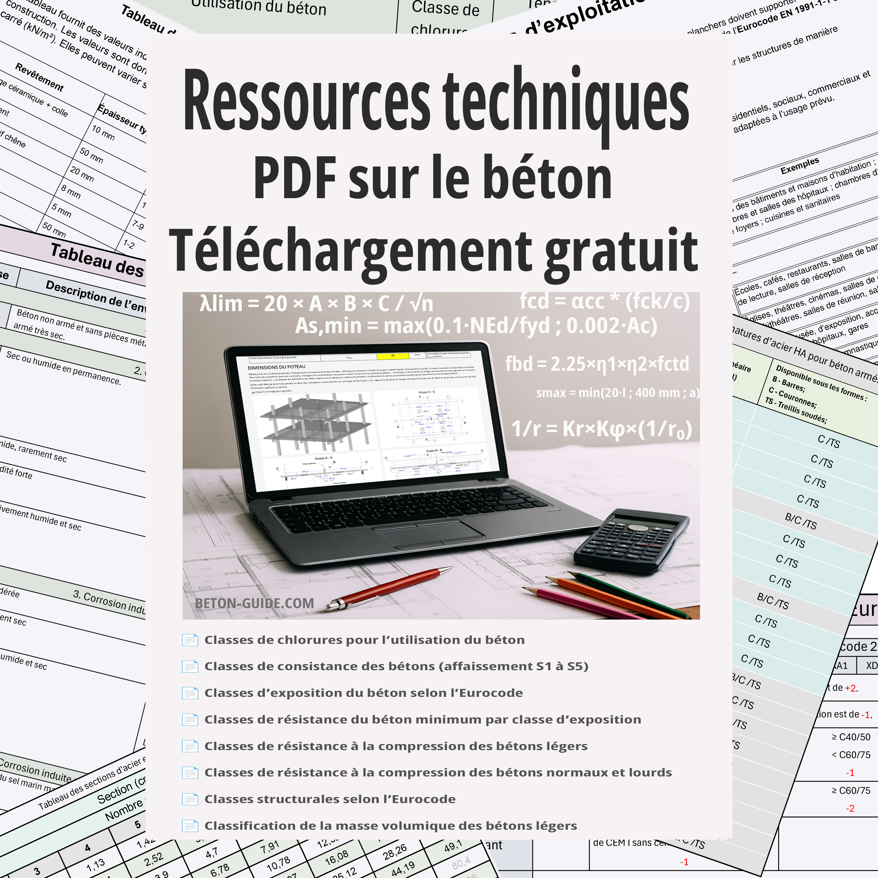 Téléchargez gratuitement notre collection de ressources techniques sur le béton.